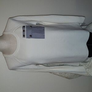 Crown & Ivy cotton nautical sweater